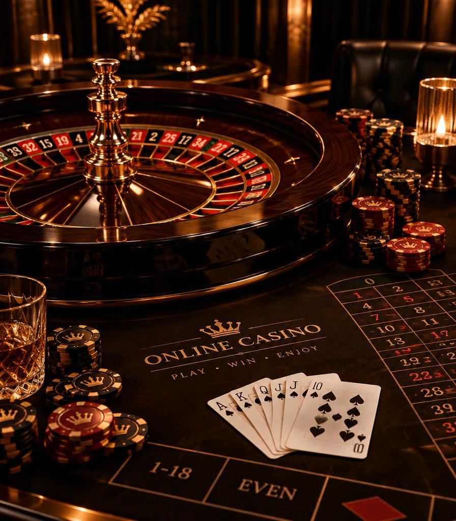 Eaglebook IPL, cricket and casino categories - roulette wheel, chips and playing cards